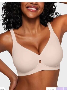 NWT Shecurve Invisible Jelly Lift Bra with breathable water drop hollow